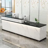 Cashier Company Front Desk Cashier Desk Reception Counter Simple Modern Simple Corner Cashier bar Table Company Reception Desk 1