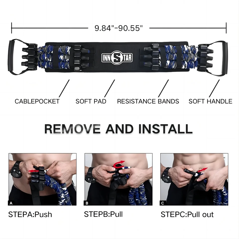 Bench Press Resistance Bands Chest Expander 2