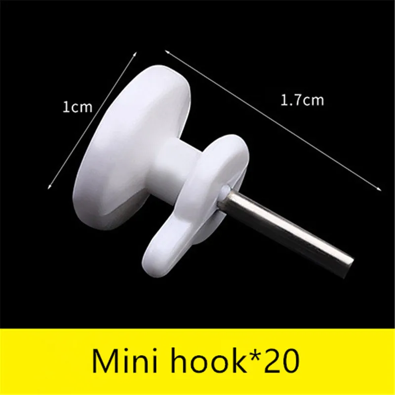 Hanging Hooks Picture Frame Hangers Wall Hooks 20PCS MultiFunction Painting Photo Plastic Nail Hanger Home Decor