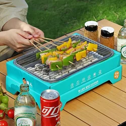 BBQ Grill Multi-function Smokeless Barbecue Machine Home BBQ Grills Indoor Roast Meat Dish Plate Multi Cookers