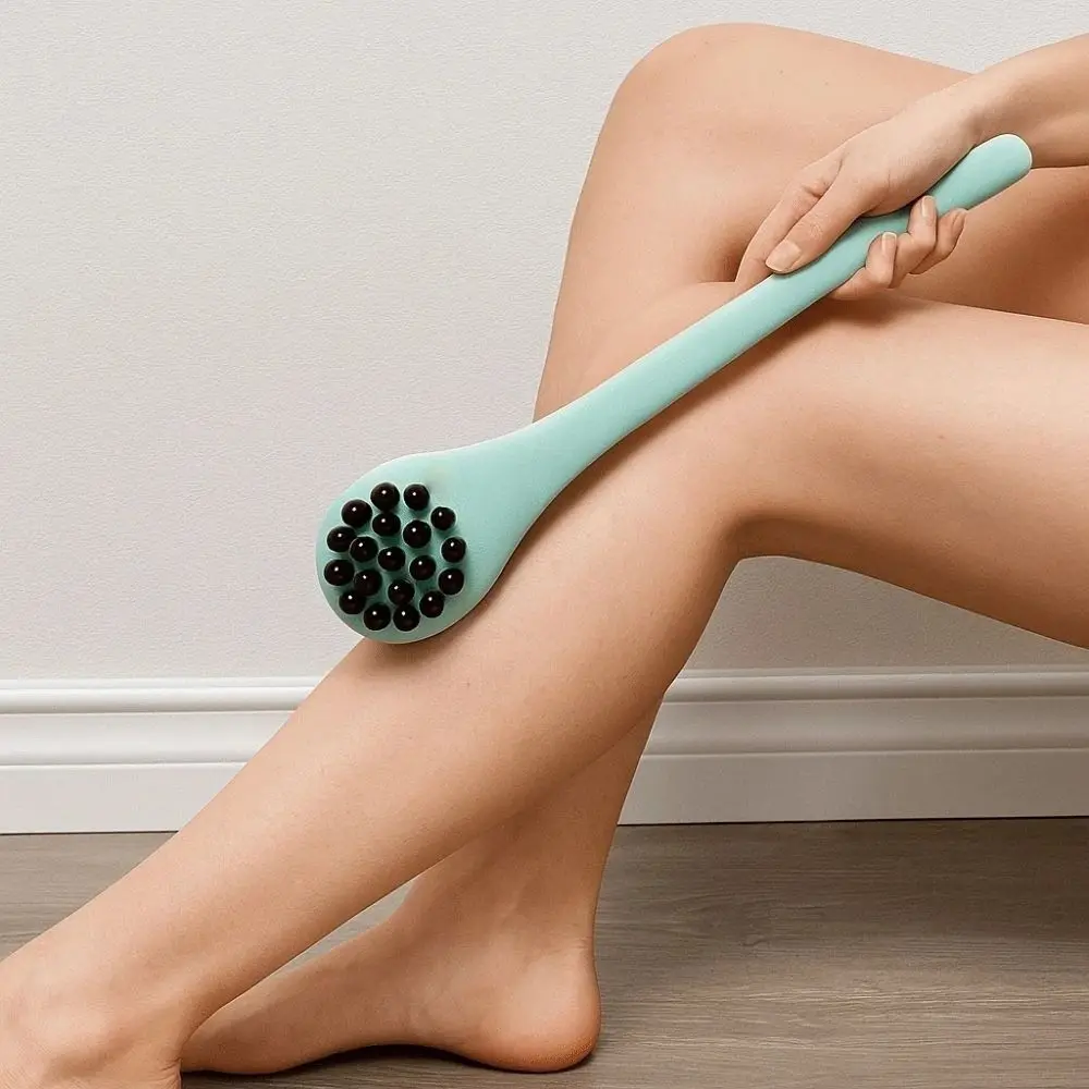 Multifunctional Meridian Massage Stick 48cm Length Portable Design Massage Hammer Handmade Mugwort Acupoint Tapping