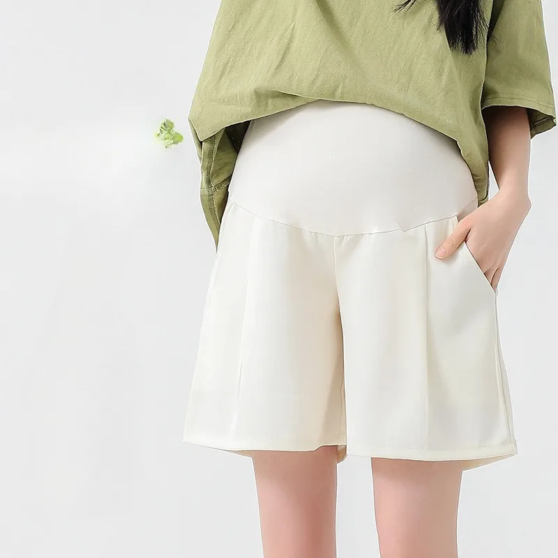 Maternity Pants Pregnant Shorts Pregnant Women's Pants Summer Wear Leggings Shorts Casual Loose Full Belly Summer Pregnancy Safety