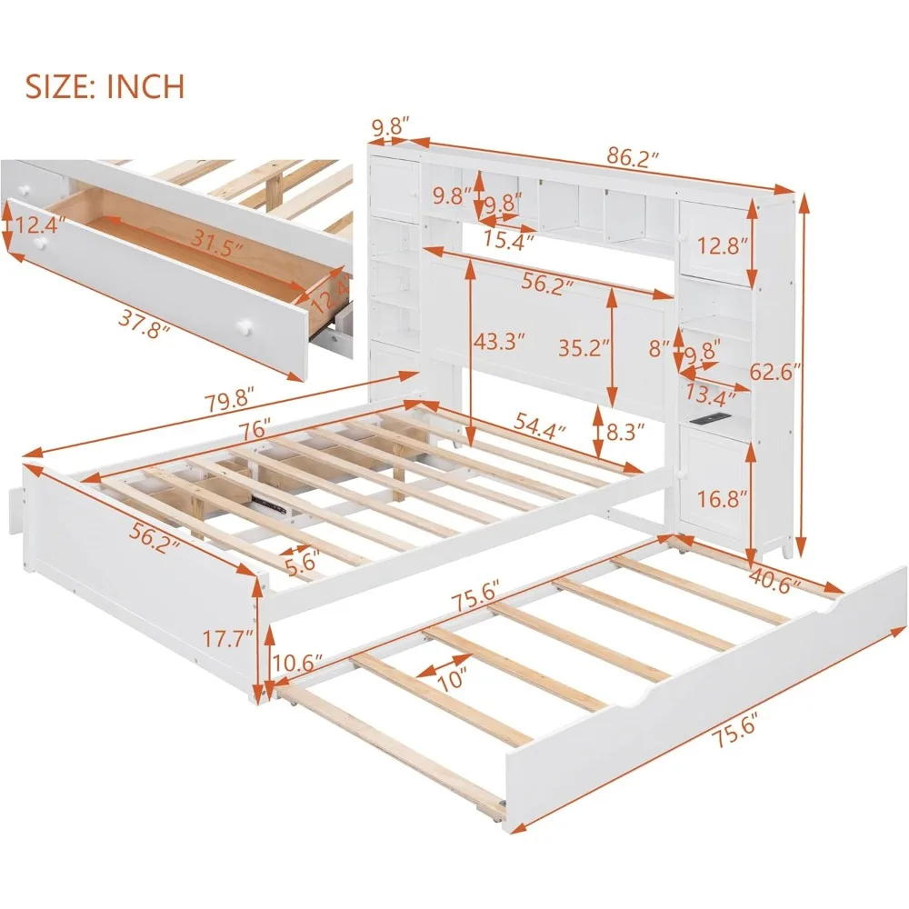 Full Storage Platform Bed 2
