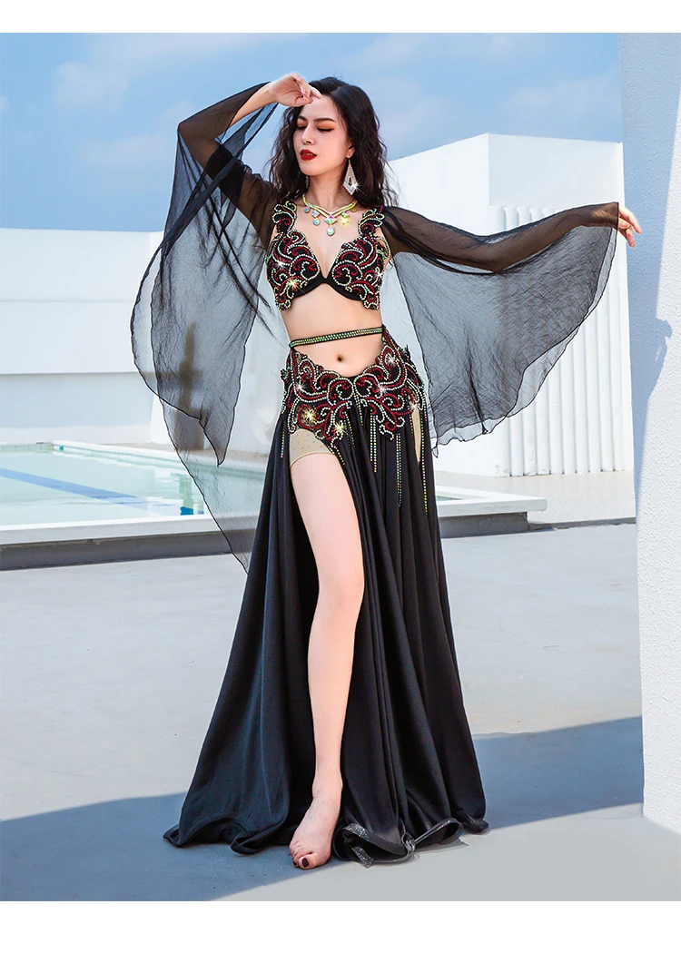 Belly Dance Costume Set Women Oriental Dance Outfit Competition