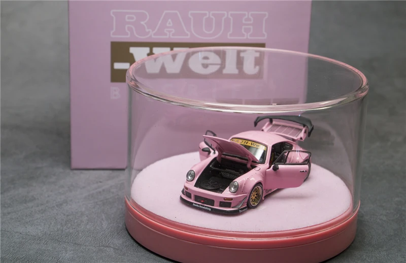 Modellino Auto PGM 1:64 – Porsche 911 RWB 930 Grigio – Die-Cast Da Collezione 2023