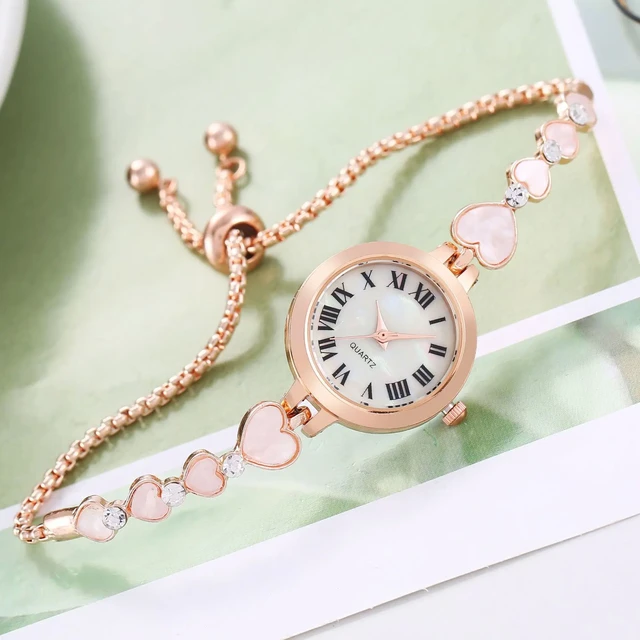 Fashion Women Gold Silver Bracelet Watches Ladies Girls Women's