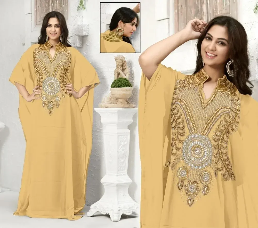 Wedding Kaftan for Women Dubai Farasha Long Dress Gown