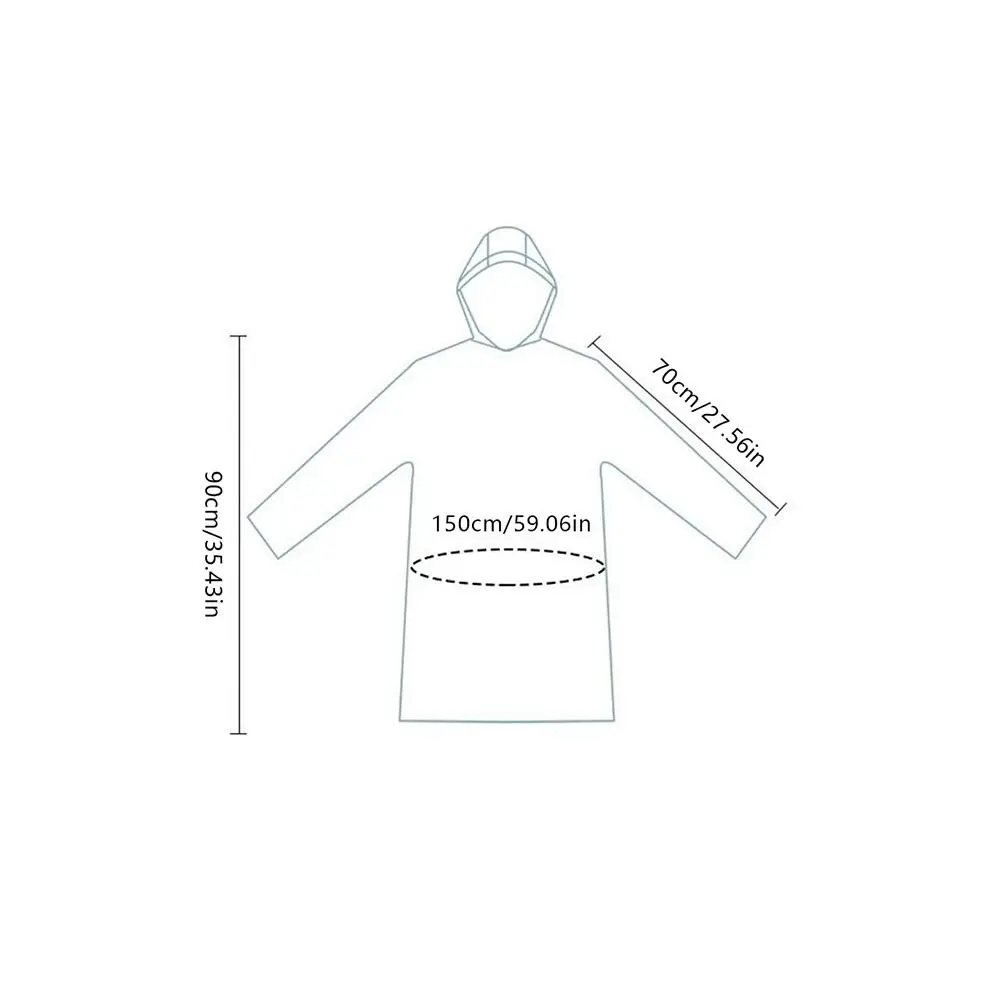 3/5/10Pcs Disposable Portable Raincoat Emergency Long Style Outdoor Rainwear Hooded Ponchos Ultrathin Adult Outdoor Rainwear