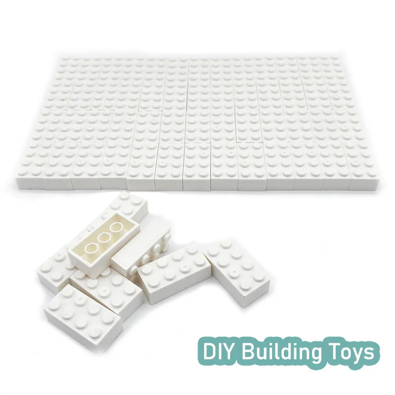 주요 브랜드 3001 벌크 브릭과 호환되는 2x4 빌딩 블록 DIY 클래식 크리에이티브 장난감 MOC 플레이 세트 어린이 선물 100-300 조각