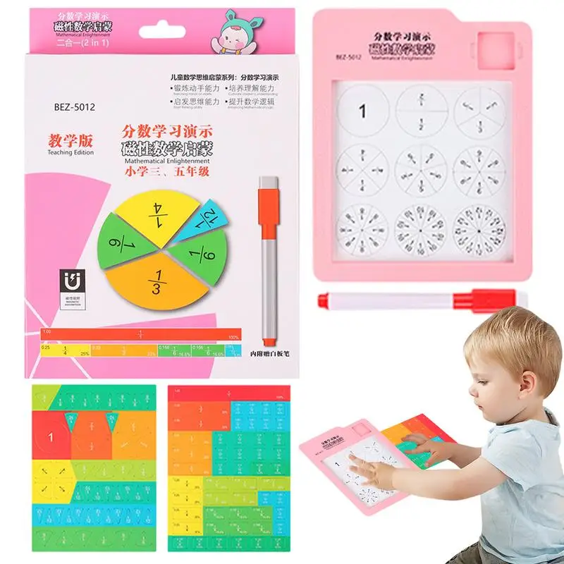 

Magnetic Fraction Tiles & Circles Activity Set Rainbow Fractions Tiles & Circles Fraction Games Math Manipulatives Fraction