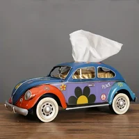 Creative Industrial Bus Tissue Box Decorative Piece For Living Room Serving As A Tissue Holder Vintage American Car Ornament 2
