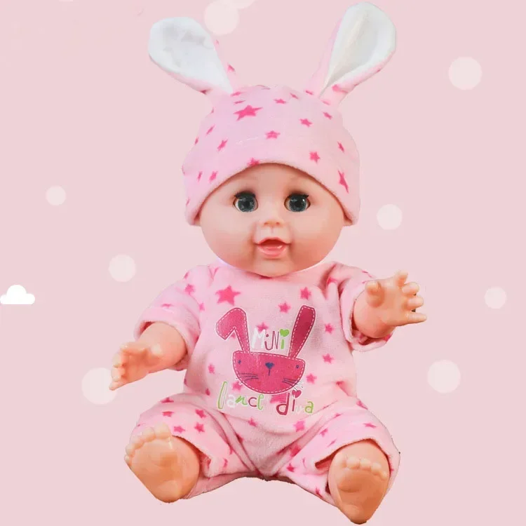 30cm Doll clothes coat Change a suit Reborn baby cartoon crystal super soft cloth doll set sweater doll accessories