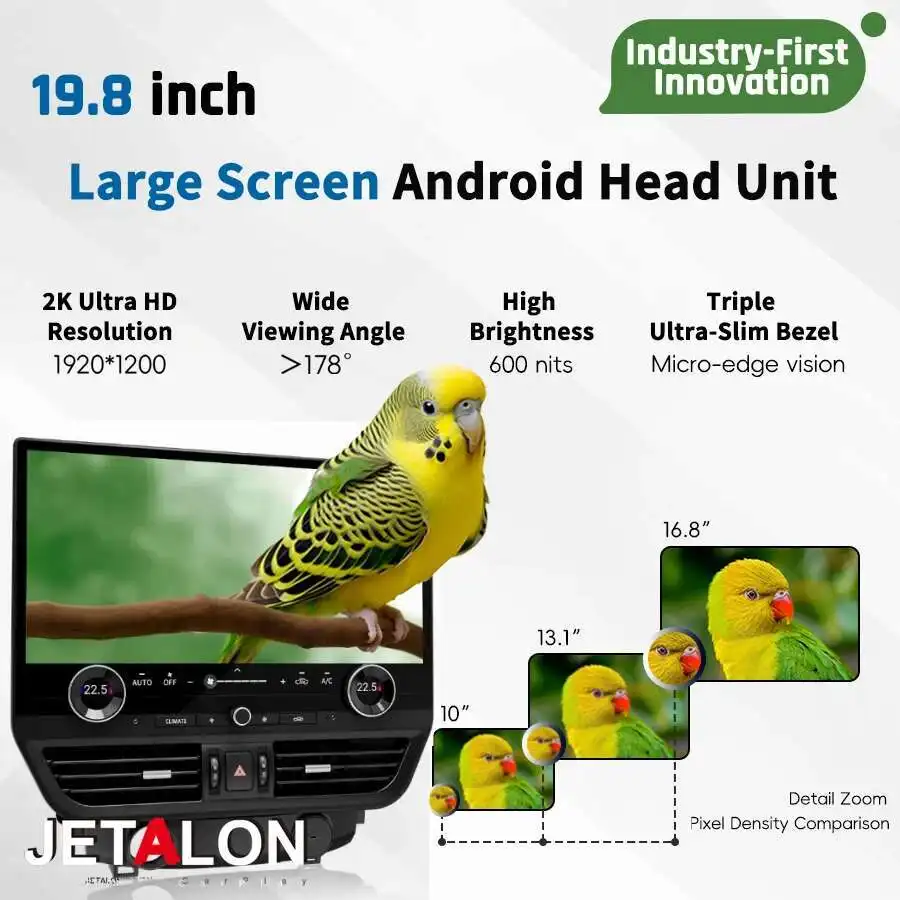 19.8" For Lexus Lx570 Android 13 Car Radio Touch Screen Carplay GPS Video Player