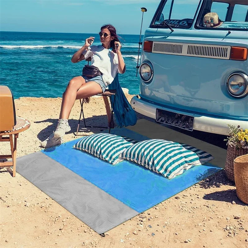 Nylon Beach Blanket Nylon Picnic Mat Sandproof Camping Mat