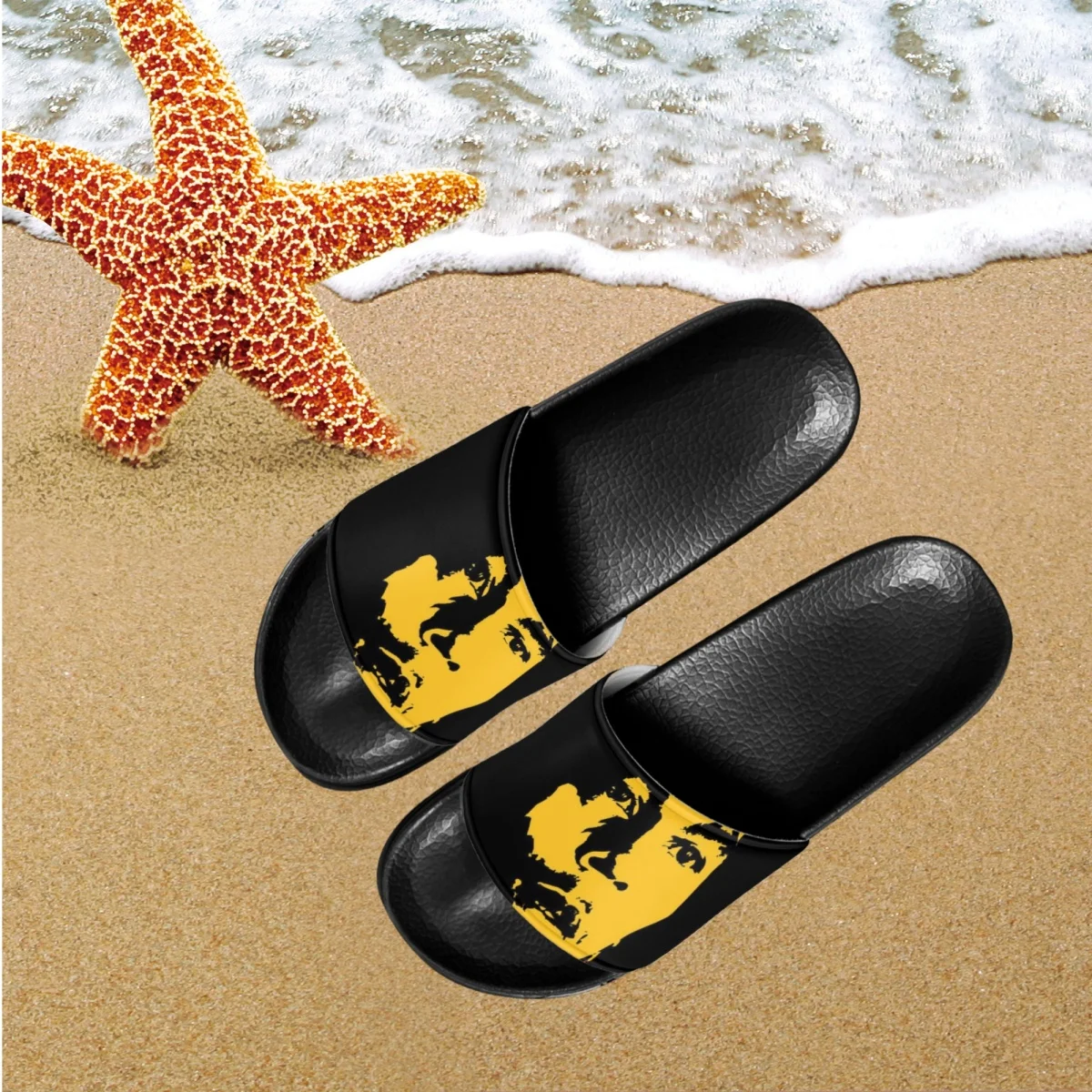 Bob Marley Reggae Rasta Shower Slippers Comfort Indoor Bathroom Children Lightweight Soft Sole Sandals Travel Beach Slides 2023