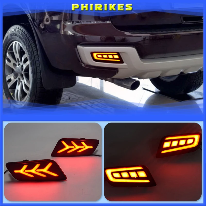 

1 комплект для ford Everest 2016 2017 2018 светодиодный ные дневные ходовые огсветильник, задний бампер, противотуманные фары, стоп светильник, указатели поворота