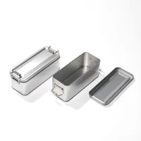 New Metal Rectangular Iron Box Old-fashioned with Lid Cake Packaging Box Durable Storage Box Candy Box 2