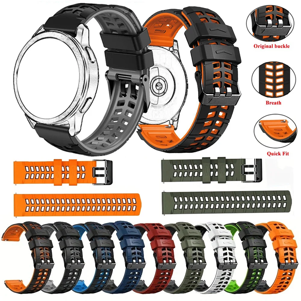 Premium 22mm Silicone Watch Strap - Versatile Wristband Accessory