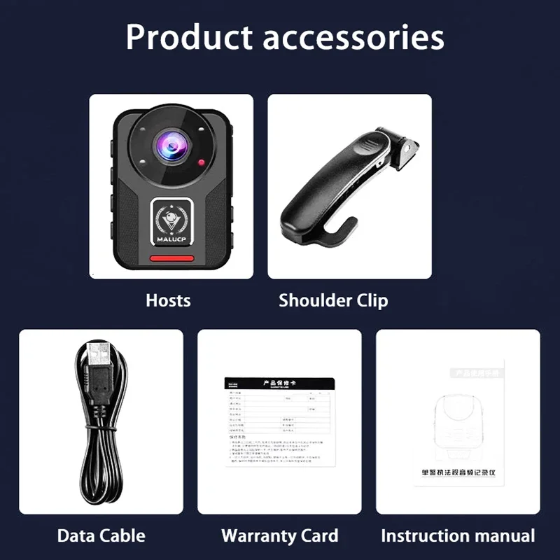 Mini Body Cam B20 HD 4K Body Camera Police Recorder Bodycam Chest Camera Camcorder Night Vision Loop Record Dash Camera 6