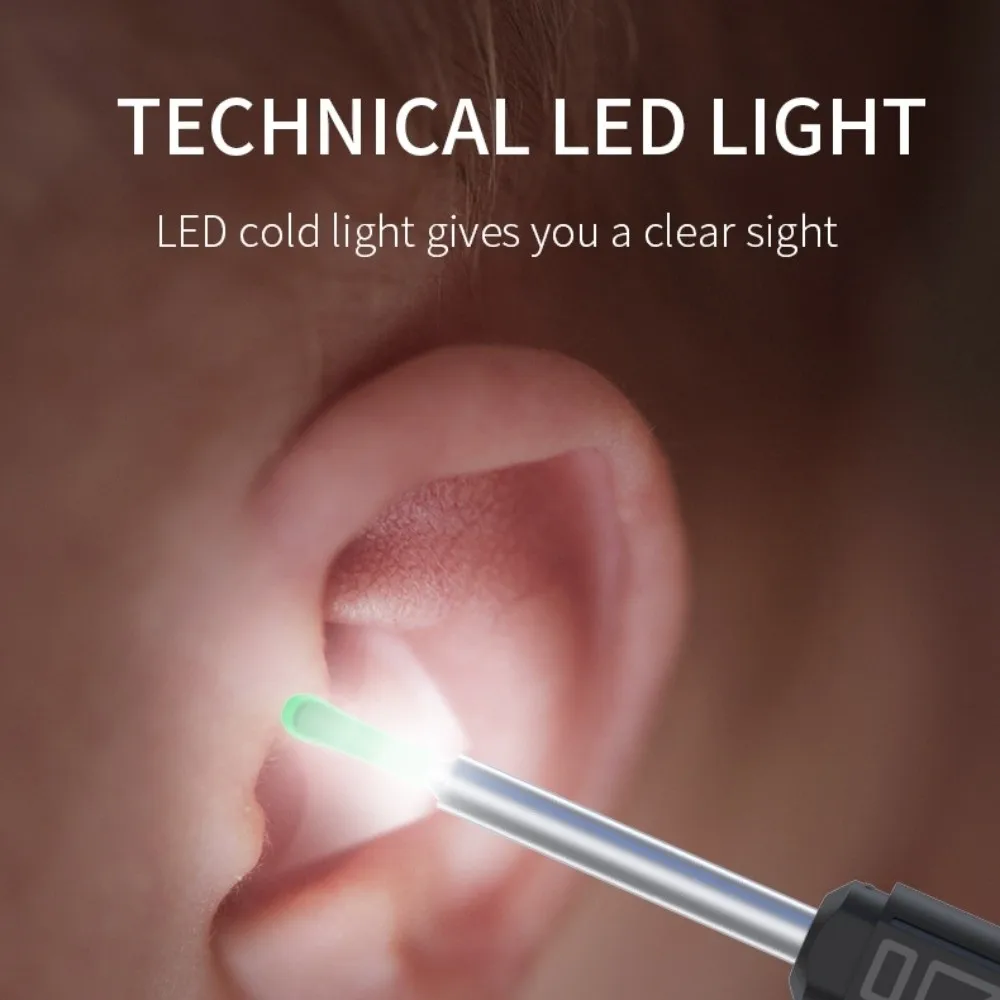 Mobile App Visual Ear Cleaner Wireless USB Charging Ear Wax Cleaner Safe LED Lights Earwax Removal Endoscope Ear Care