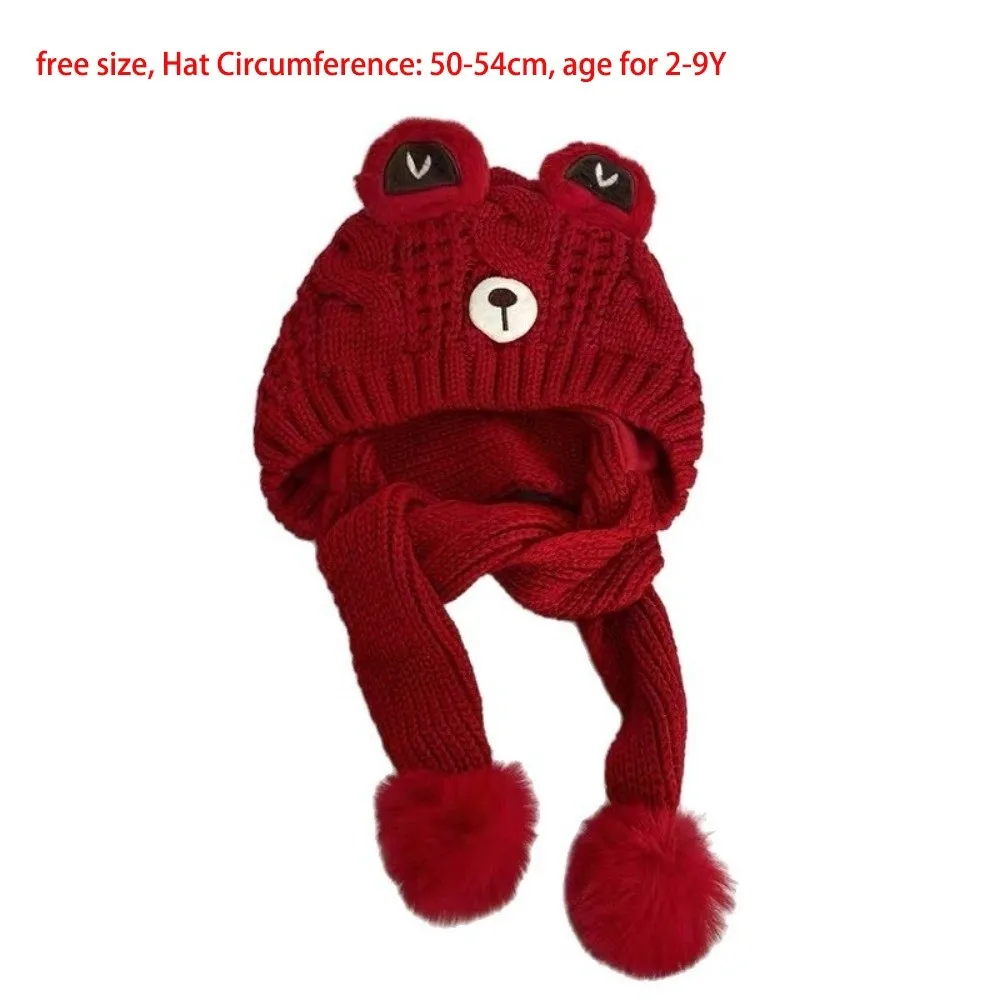 Polyester Fiber Kids Warm Beanie Hat