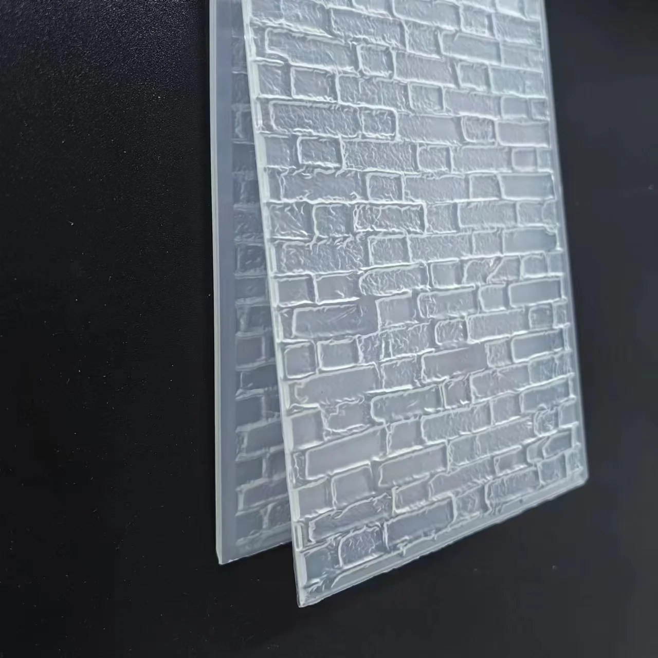 Merry Christmas 3D wall Brick Drawing stencil Embossing Folder for Card Making Floral DIY Plastic Scrapbooking Photo Album Card
