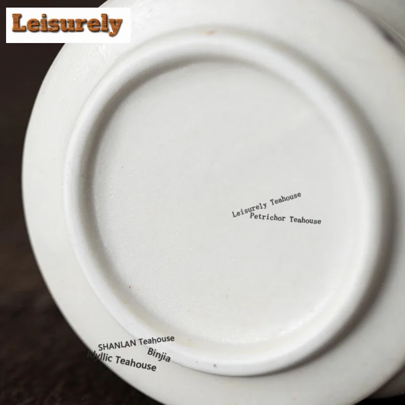 70ML Ink Painting Zhiye Handheld Teapot Handmade Tea Infuser Pot Household Tea Maker Kettle With Strainer Drinkware Collection