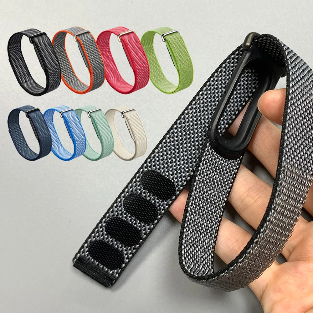 Nylon Woven Breathable Sport Fitness Tracker Adjustable Strap