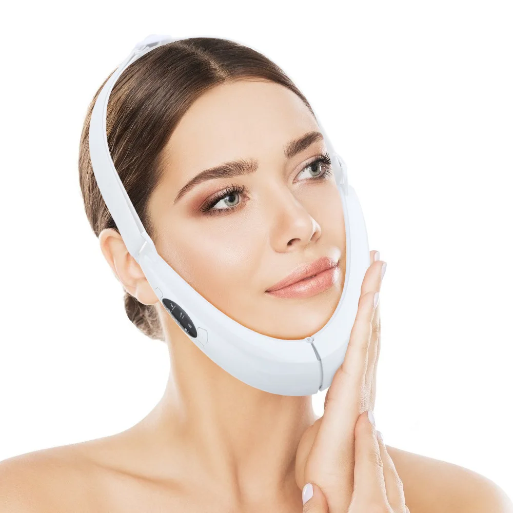 V Face Beauty Meter EMS Color Light Face Slimming Device Lifting and Tightening Mask V Face Massager Smart Skin Rejuvenation