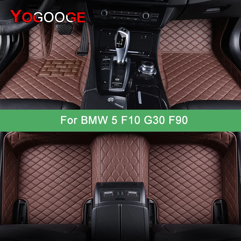 Автомобильные коврики YOGOOGE для BMW 5er F10 G30 F90 520-550 2011-2023, автомобильные коврики, Аксессуары для ног