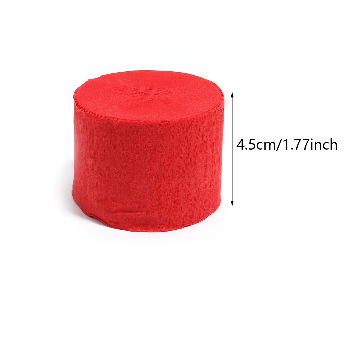 Vibrant Crepe Paper Roll for Creative Crafts and Gift Wrapping - 18 Colors, 4.5x2500cm