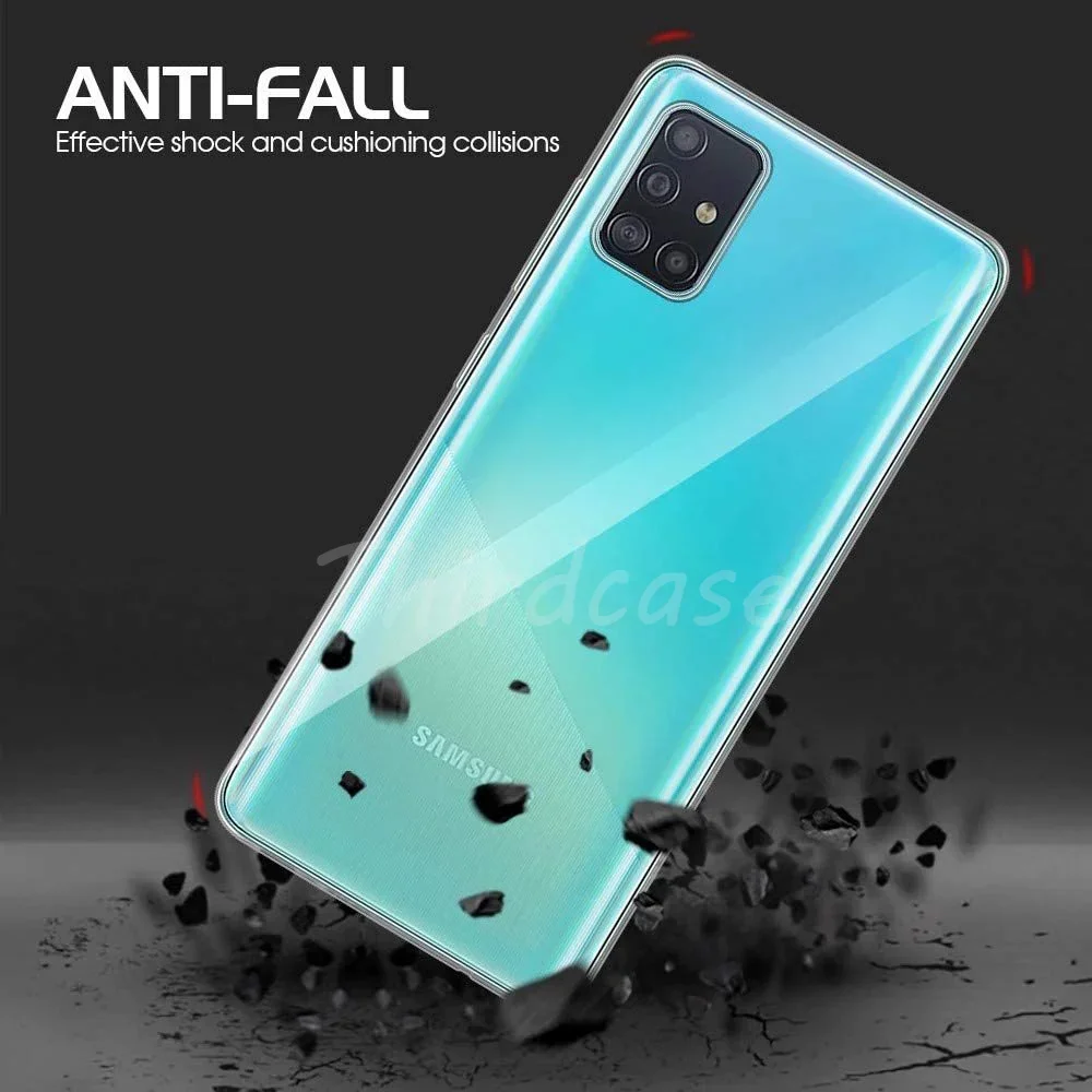 Ultimate 360° Shockproof Clear Case with Screen Protector - PC + Silicone