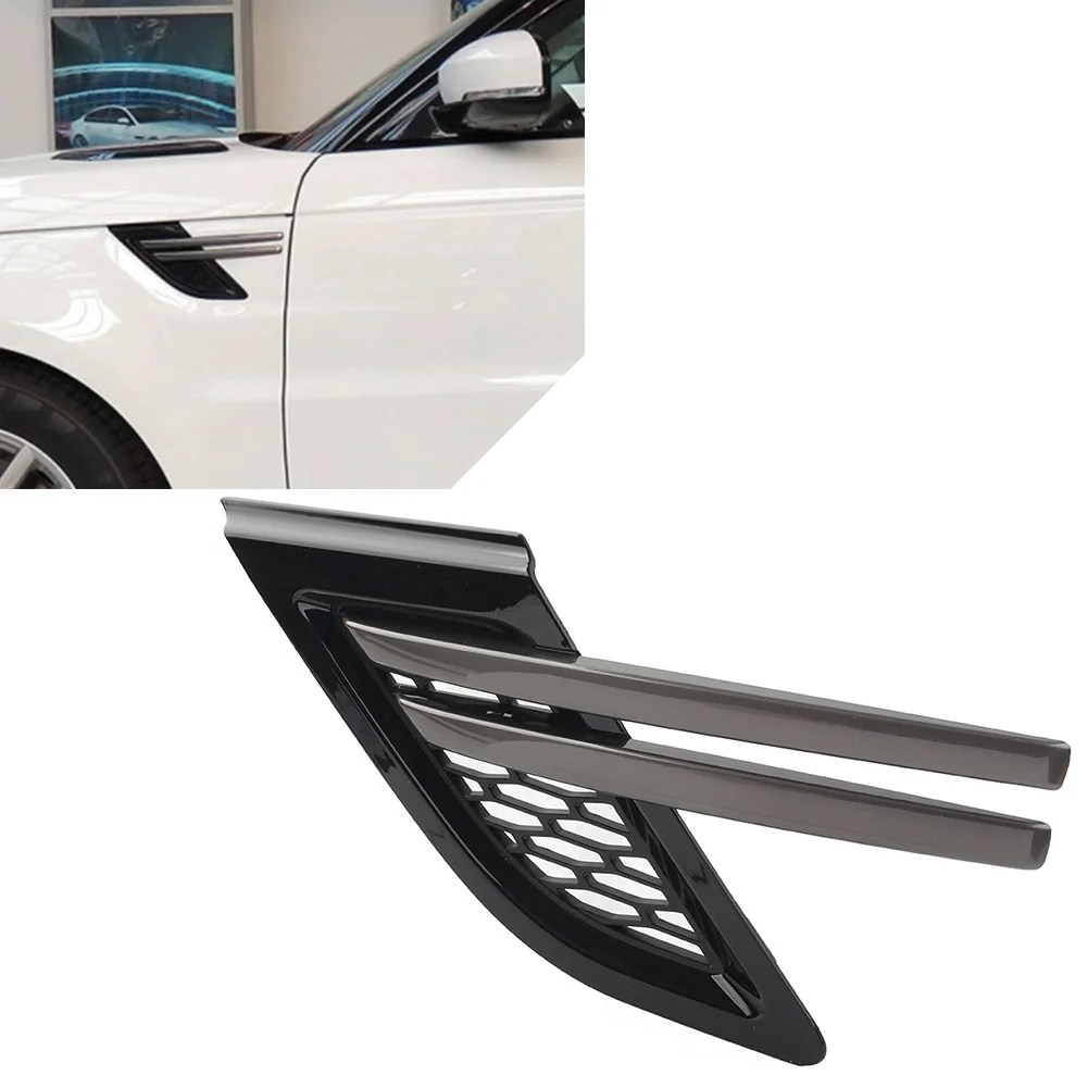 

Car Front Fender Air Vents Grill Black W/Gray Trim For Land Rover Range Rover Sport 2014-2017 LR106237 LR106236 Left/Right 1Pcs