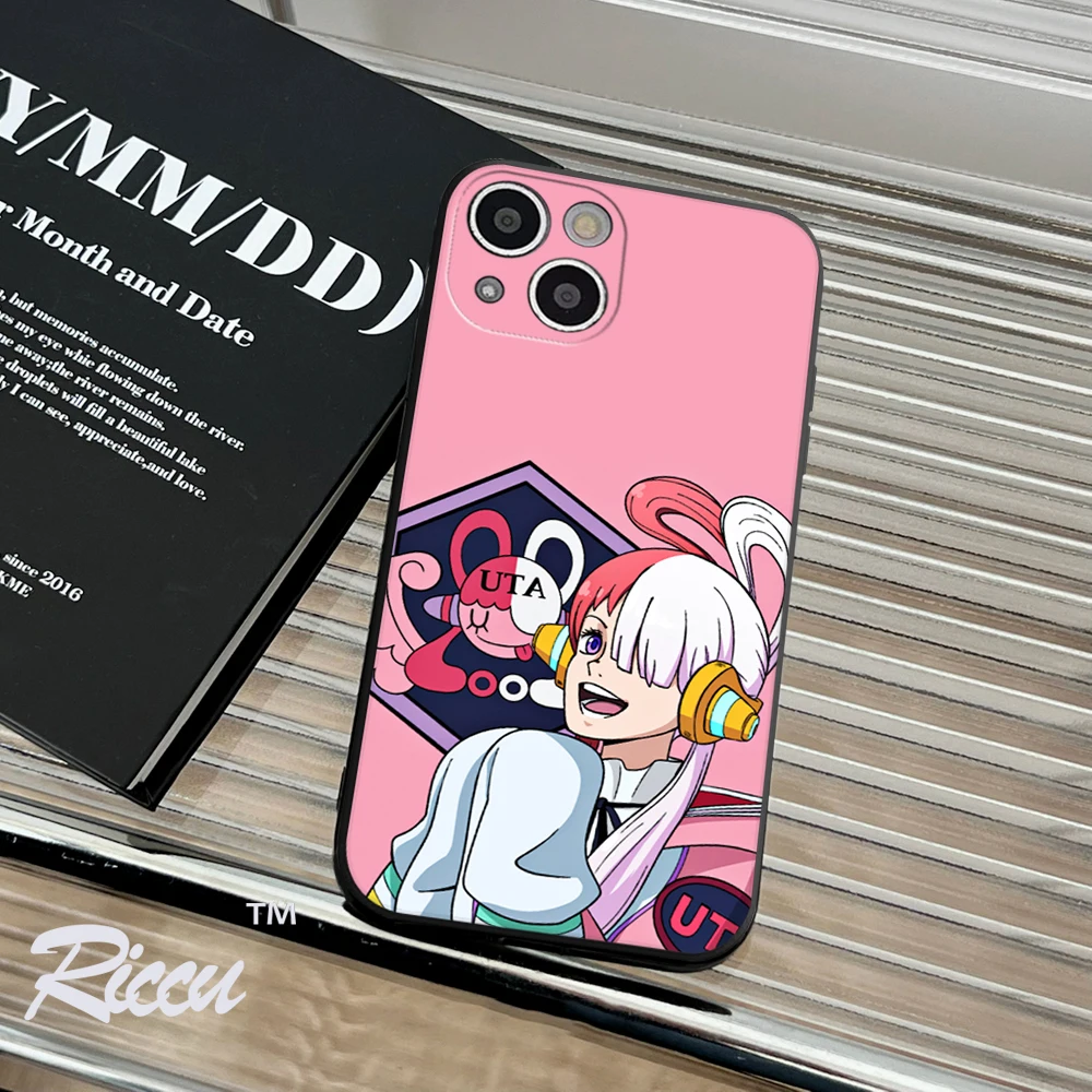 Per Iphone 14 Anime Giapponese Red Haired Haired Singer Uta Custodia Per Telefono Iphone 14 11 12 Pro 8 7 Plus X 13 Pro Max Se Plus Xr Xs 13 Cover