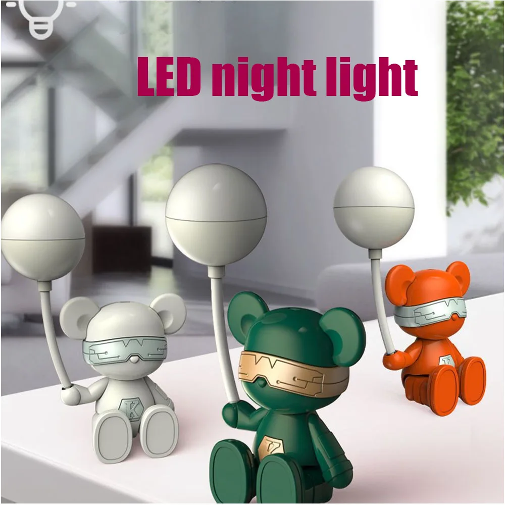 LED 야간 조명 USB 충전 학습 학생 눈 보호 테이블 조명, 분위기 장식, 소년 소녀 생일 선물
