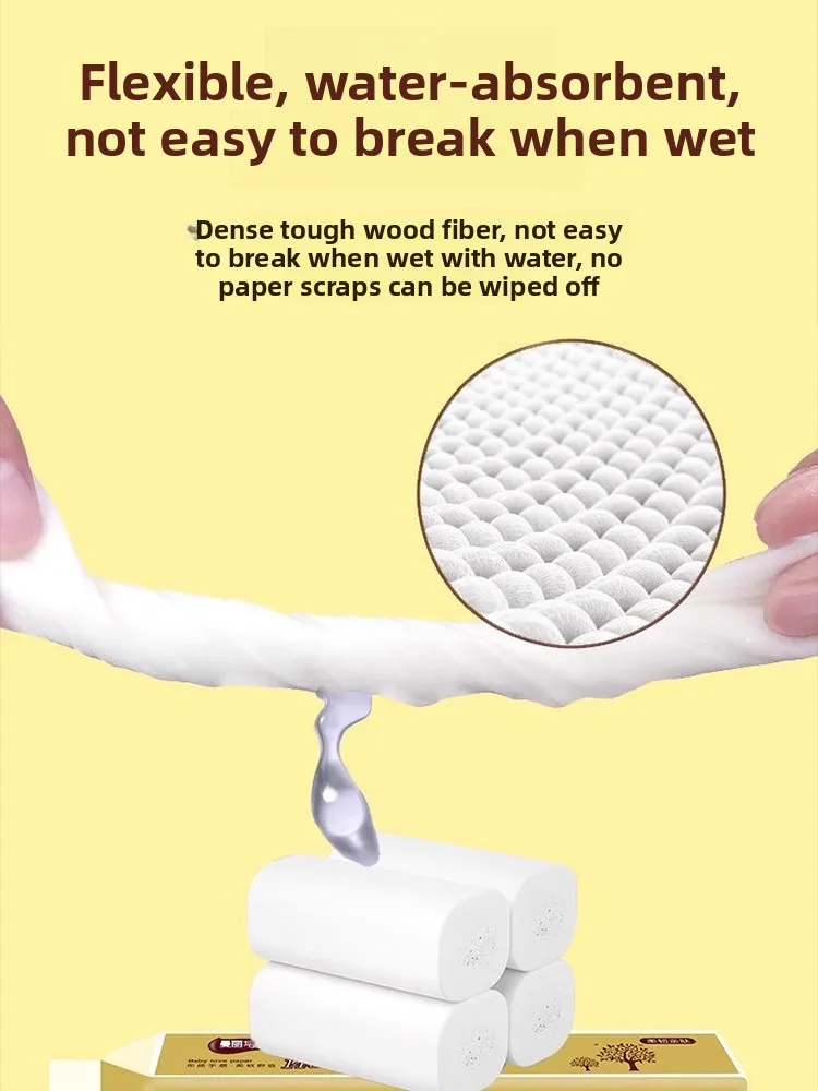 able Corel Toilet Paper Roll Home Use Whole Box Hand Towel Paper Kitchen Paper Towel Paper Towel Tube Cleaning Supplies