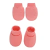 Baby Soft Cotton Gloves Foot Covers Set Anti Scratching Mittens Socks Face for Protection Gloves for Newborn Inf 4