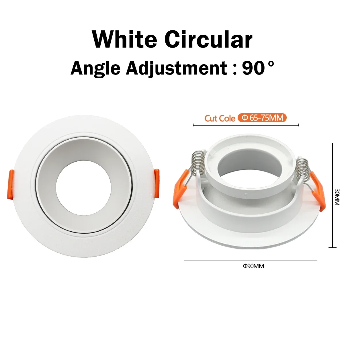 White circular
