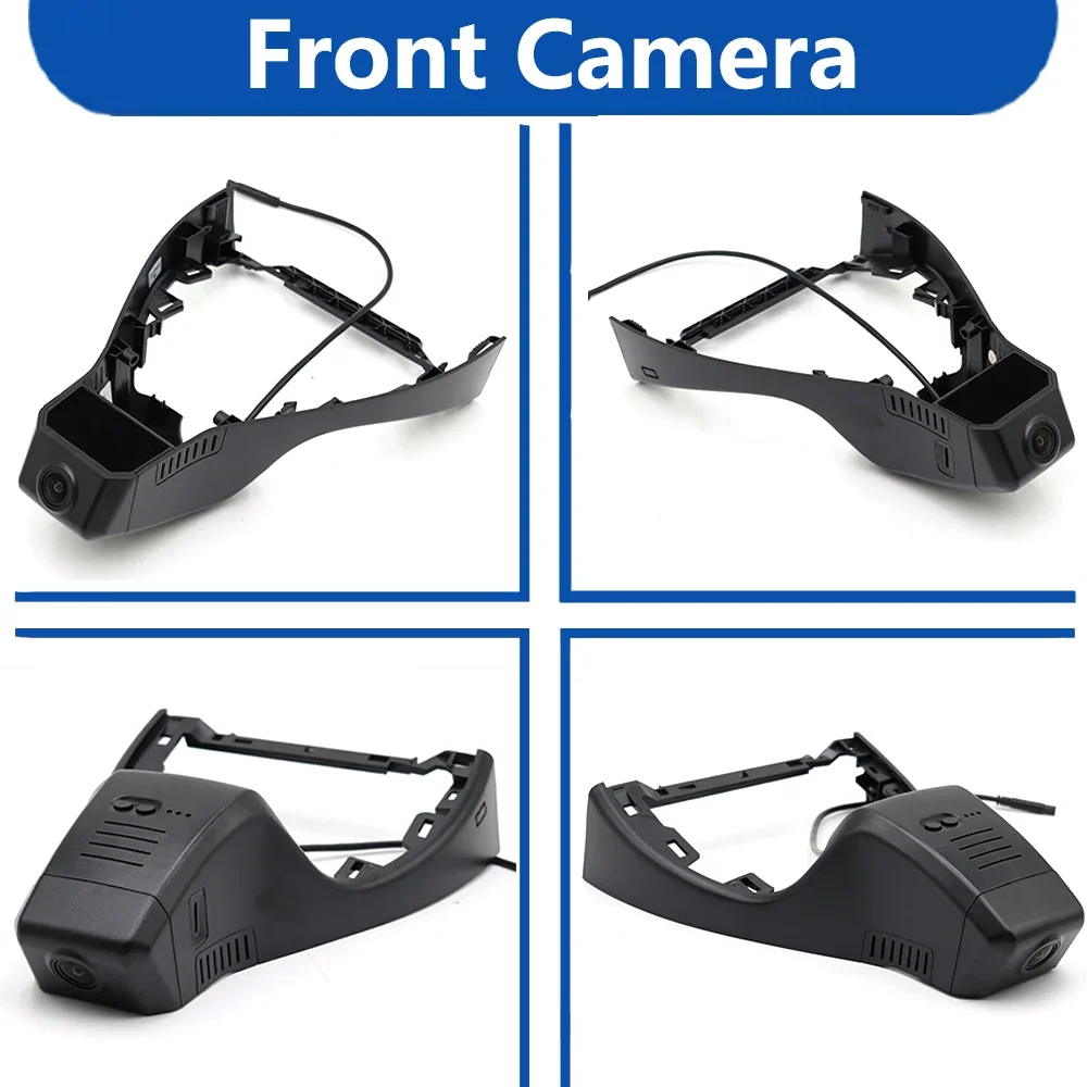 AutoBora 차량용 DVR 대시 캠 카메라, 폭스바겐 VW ID.4 ID.5 ID4 ID5 2022 2023 2024, 24 시간 비디오 모니터, 4K 와이파이 3840*2160