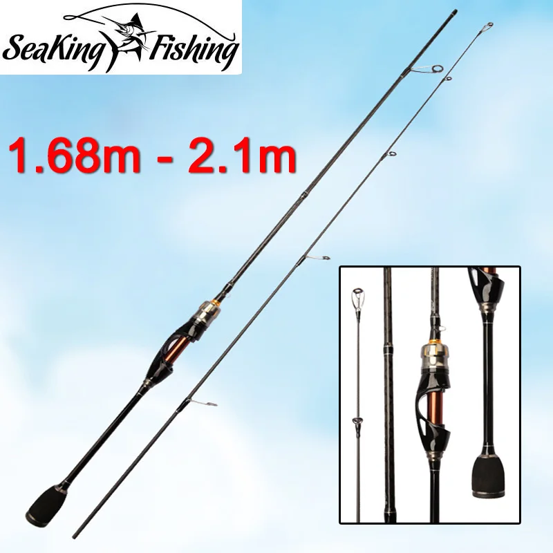 Salt water sea fishing pole long fishing rod perch pike fish fishing gear  Ceramic guide ring fishing tools 1.68m - 2.1m