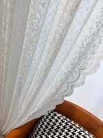 1PC Warp Knitted Starry Sky Modern Minimalist Window Screen Princess Curtain Princess Lace Screen 2