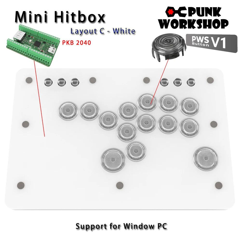 パンクワークショップレバーレスミニヒットボックスレイアウト D SOCD