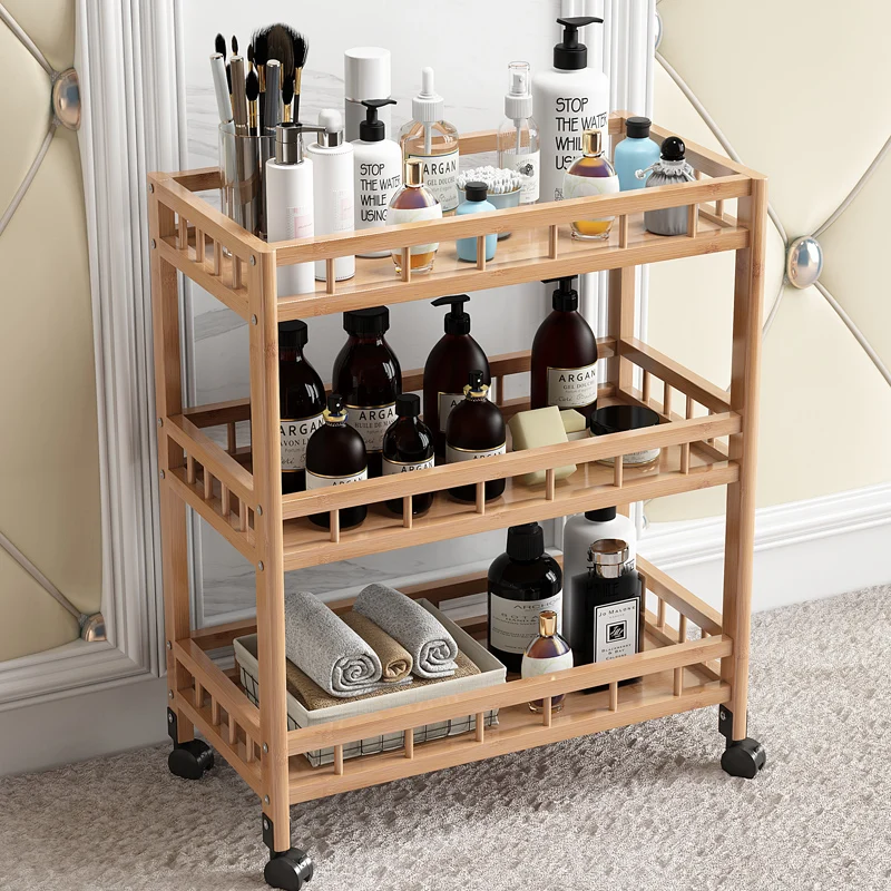 

Cleaning Tool Salon Trolley Medical Woody Makeup Utility Salon Trolley Cosmetic Simple Carrito Auxiliar Salon Furniture BL50ST