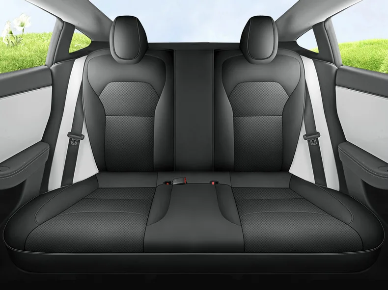 Full Set Seat Covers For Tesla Model Y Juniper 2025 Leather Breathable comfortab