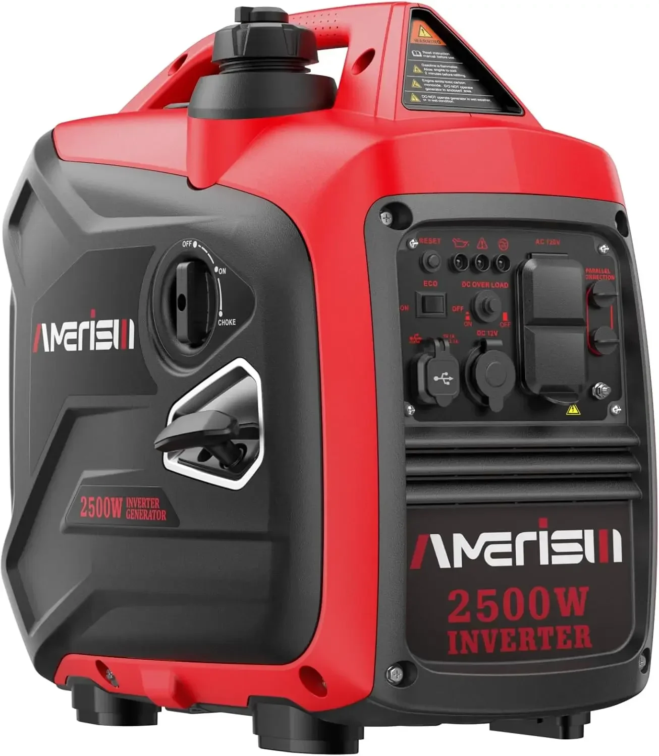 Portable Inverter Generator 2500W Long Run Time Ultra-Quiet Lightweight and Fuel Efficient Ideal for Outdoor Activities
