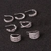 Fashion 1pc Ear Clips without Piercing Cz Ear Cuff Conch Earrings for Women Girls Cartilage Helix Conch Fake Piercing Jewelry 4