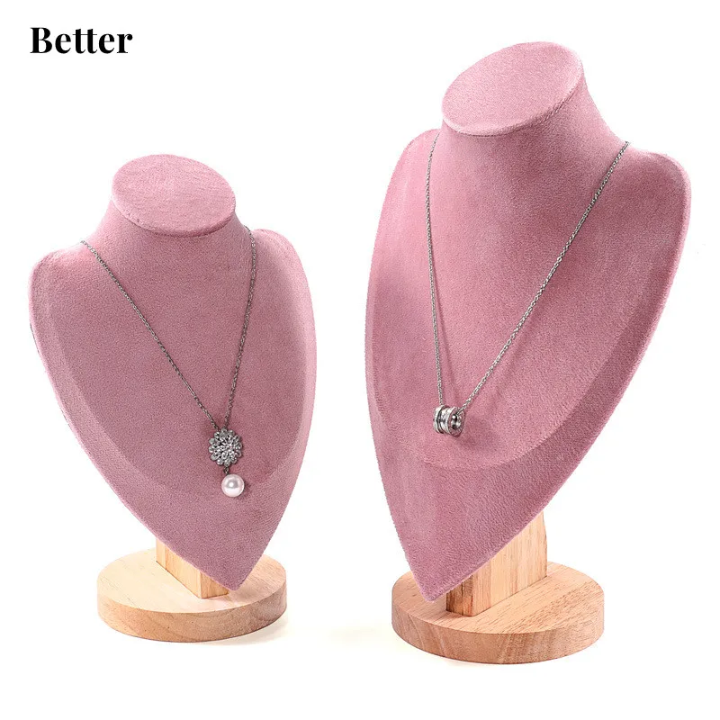 Portrait model pendant jewelry display stand necklace stand jewelry set display props storage rack jewelry ornament stand