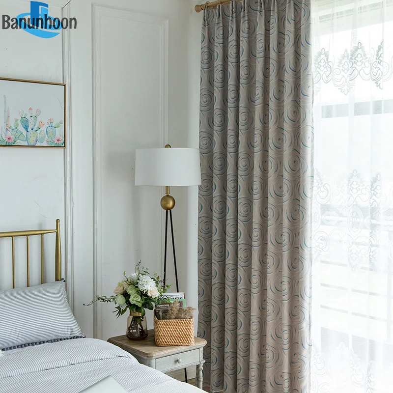 

Modern Double-sided Sanding Blackout Fabric Curtains for Living Room Bedroom Thermal Insulated Window Treatment Drape Door