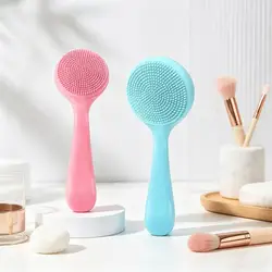 Soft Silicone Facial Cleansing Brush for Gentle Exfoliation and Deep Pore Cleansing (Facial scrubber.)