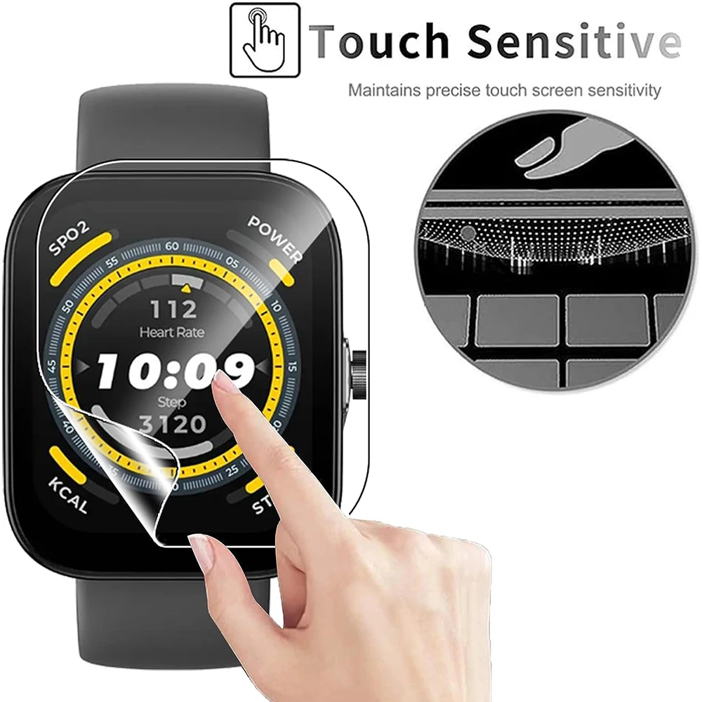 Huami Amazfit Bip Hydrogel Screen Protector – Full Cover HD High Quality